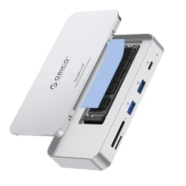 9-in-1 10Gbps USB C Hub with NVMe SSD Enclosure, Aluminum Cooling