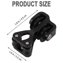 QOOWFEANIG Archery Cable Slide Composite Pulley String Splitter String Splitter Roller Glide Slide Aluminum Alloy Archery Cable Slide Outdoor Hunting Shooting Archery Glide Replacement Separator