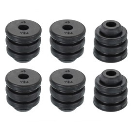 PATIKIL 1.4"x1.4" Refrigeration Compressor Rubber Mounting Feet, 6 Pack Foot Mount Anti Vibration Pad Replacement for Air Conditioner, Refrigerator, Electric Motor, Black