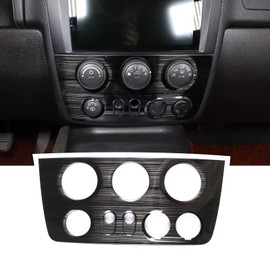 PIUGILH Center Console Panel Trim Stainless Steel Interior Decoration Accessories for Hummer H3 2005 2006 2007 2008 2009