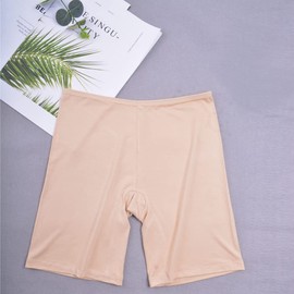 Women's Anti Chafing Shorts Slip Shorts for Women Under Dress Long Leg Underwear Boyshorts Panties for Women Black White Skin