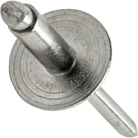 Large Flange Pop Rivets 5/32" x 1/4" Stainless Steel Blind 5-4 Gap .188" - .250" Quantity 25 by Fastenere