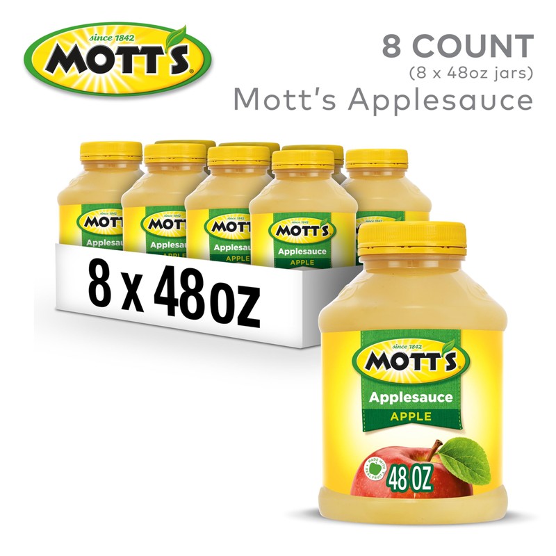 Mott's Applesauce, 48 Oz Jar (Pack Of 8), No Artificial