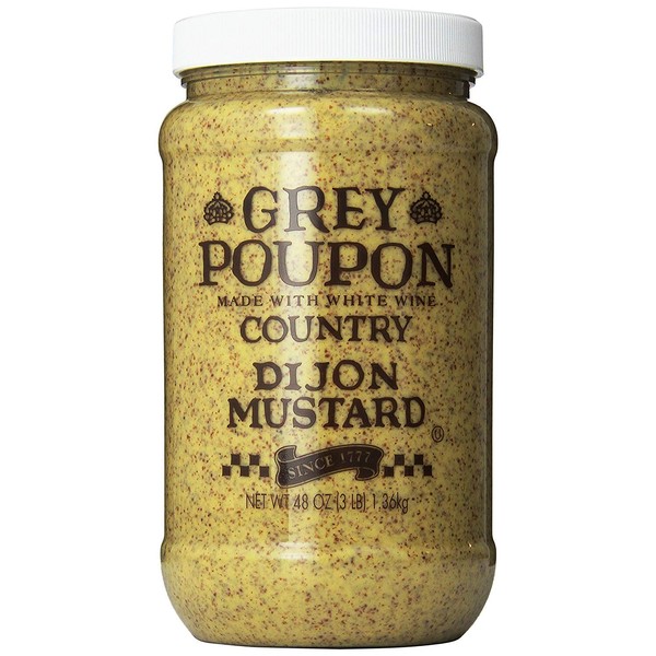 Grey Poupon Country Dijon Mustard (6 ct Casepack, 48 oz Jars)