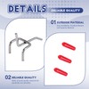 xelea 25x Single Pegboard Hooks 50mm Board Slat Wall Retail