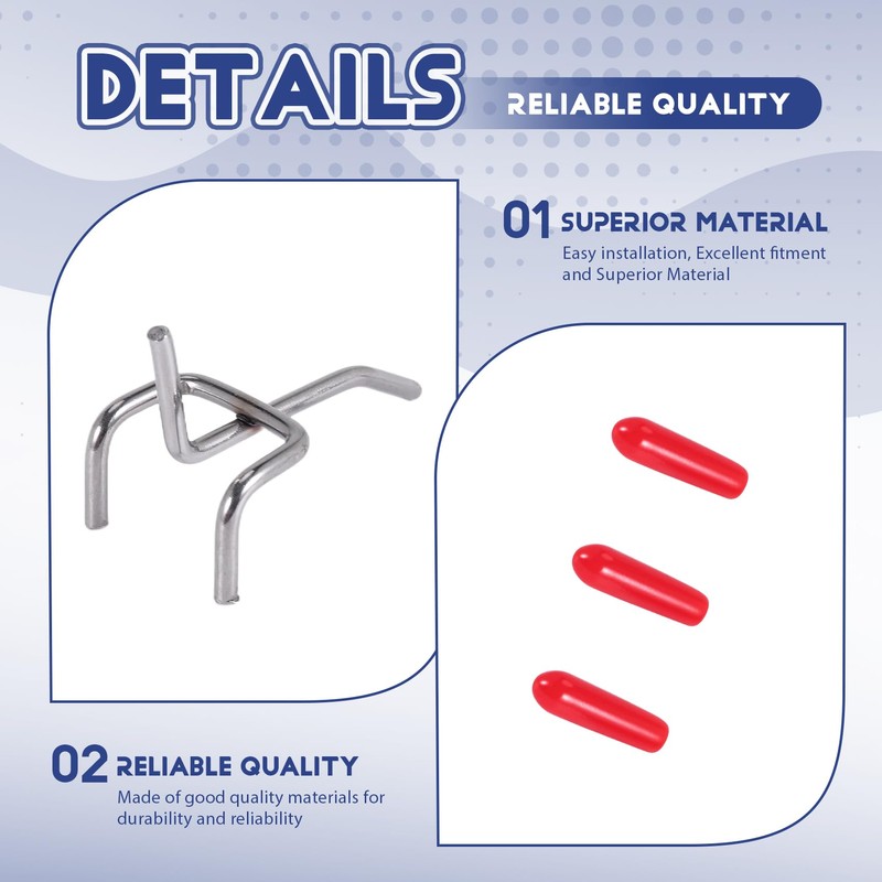 xelea 25x Single Pegboard Hooks 50mm Board Slat Wall Retail