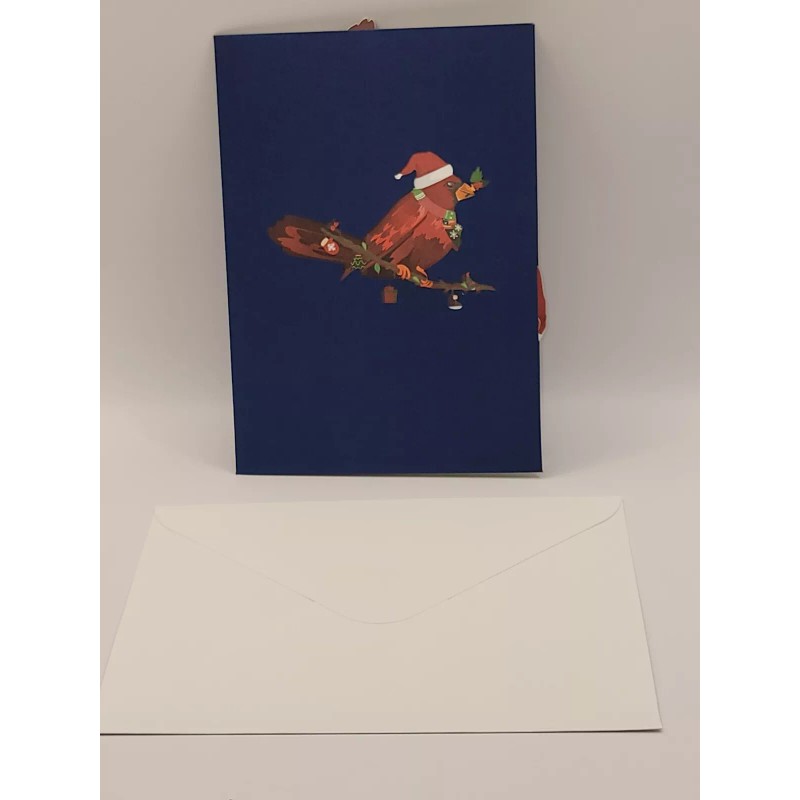Unbranded Pop Up Merry Christmas Cardinal Greeting Card #68