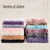 LIFEREVO 2 Pack Shaggy Plush Faux Fur Pillow Shams Velvet