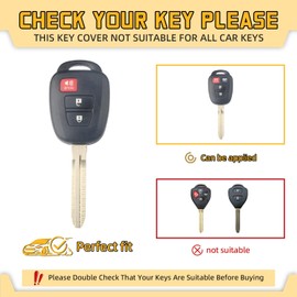 FT FUNTOR for Toyota Key Cover,3 Buttons TPU Key Cover with Silver Edge,Compatible with Toyota Corolla Cross L 4Runner SR SR5 Tundra SR SR5 Tacoma SR SR5 (B-Purple)