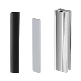 Glass Shower Door Magnet Latch Replacement Kits with Shower Door Magnet and Metal Strike Plate for 1/8" 5/32" 3/16" & 1/4" Thick Swing Glass Shower Doors