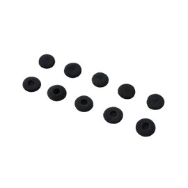 Black Soft Foam Earbud Earpad Replacement Sponge Covers for Walkie Talkie Earpiece & Stereo Headsets（Diameter 18MM,10Pcs）