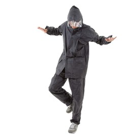 Eco Ride World Bicycle, Top and Bottom Raincoat, Men's, Women's, Rain Wear, Rain Suit, Biking, Mountain Climbing, Rain Gear, navy, XL