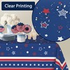 KORVITA Patriotic Rectangle Tablecloth 60x84 Inch Memorial Day Independence Day
