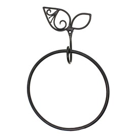 Tokyo Kankan, Towel Hanger, Washroom, Iron Ring, Towel Hanger, Leaf, Plant, Botanical, Interior Goods, Asian Goods, Iron Miscellaneous Goods
