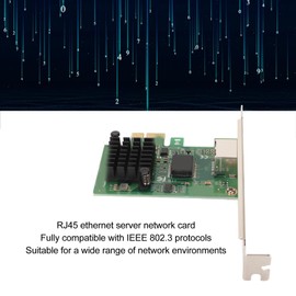 I226 T1 PCI E X1 Single Port 2.5G Ethernet Network Adapter, Gigabit Ethernet Server Adapter, Plug and Play, 2.5Gbps High Speed Gigabit Ethernet Server Adapter
