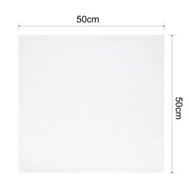 Square Soft Muslin Pure Cotton Cloth, Fit for Straining Fruit, Milk Filter in Home (50 x 50 cm, 2 Pieces)