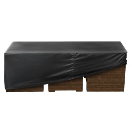 Heavy Duty 420D Waterproof Outdoor Patio Furniture Cover Large Rectangular Dining Table Chairs Cover Waterproof Furniture CoversDefault: Default