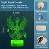 POSSHE Phoenix Night Light, Phoenix 3D Illusion Lamp, Phoenix Stuff