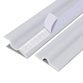 Hungbak Peel and Stick Sliding Window Seal Strip, Self Adhesive Draft Stopper Weatherstrip for Door Bottom, Dustproof, Waterproof, Soundproof & Thermal Insulation (19.7FT, White)