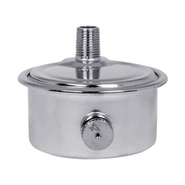 MIDLINE VALVE 1/8 Inch Air Vent No. D, 1/8" Angled Steam Air Vent, Radiator Air Valve, Chrome Plated