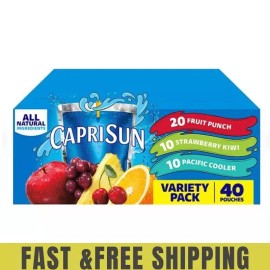 Capri Sun Variety Pack 6 fl. oz. pouches, 40 pk. FRESH
