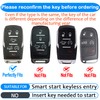 Tukellen for Dodge Key Fob Cover Genuine Leather Key Case