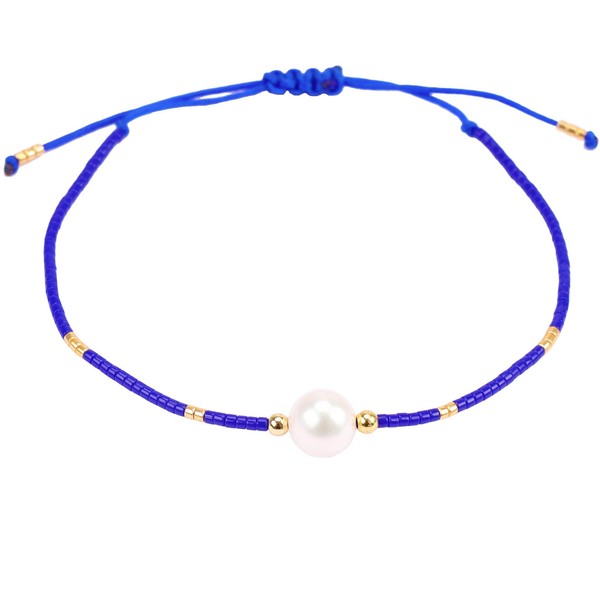 BaubleStar Lucky Bracelet with Pearl, Bohemian Beads Chain Bracelet, Length
