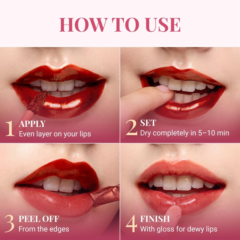 Peripera Ink Peel Off Lip Stain - Long Lasting, Transfer-Proof,