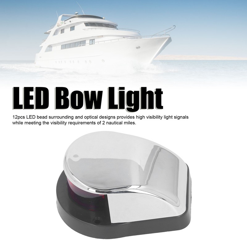 Boat Navigation Light LED Bow Light Red Green Lens IP66