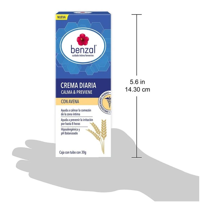 Crema Íntima Diaria Con Avena Benzal