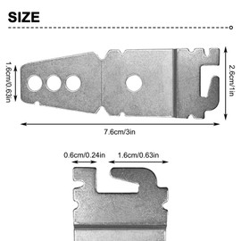 Eagles 8269145 Undercounter Dishwasher Mounting Bracket with Screws - 2 Pack compatible with Whirl-pool Ken-more Kitchen-Aid Dishwasher - Replace# 8269145 WP8269145 WP8269145VP