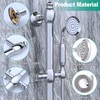 Brass Shower Slide Bar with Handheld Shower Head, Adjustable Height