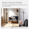 Adesso Floor Lamp with 5 Movable Shades & Adjustable Brightness
