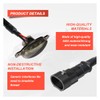UHANBUT 4PCS Car LED Grille Lights, Bright Waterproof Car Bumper