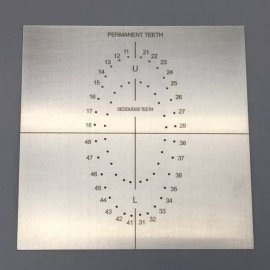 Unbranded Dental Endodontic Rubber Dam Sheet Punch Hole Board Barrier Positioning Template