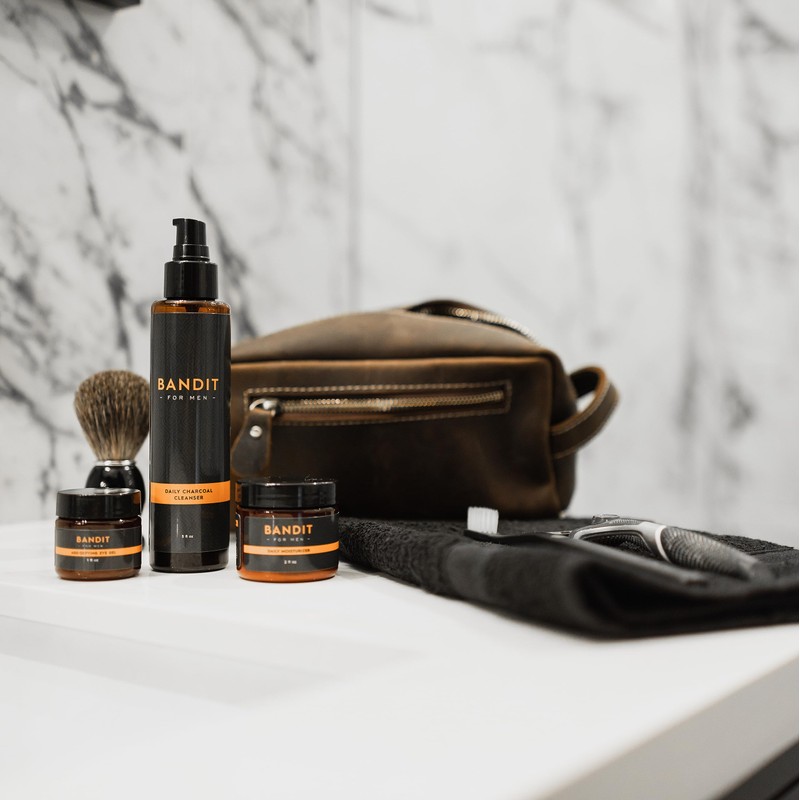 Bandit Skincare Routine for Men – 3-Step Daily Set with