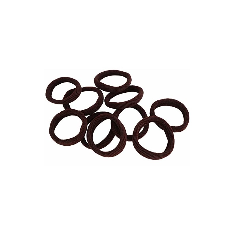 HAARallerliebst Hair Bobbles Dark Brown (Pack of 10 | Brown