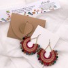 Pendientes hechos a mano para mujer, coloridos abalorios de tela