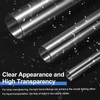 sourcing map 3Pcs Clear Rigid Acrylic Pipe, 6mm(0.24") ID x