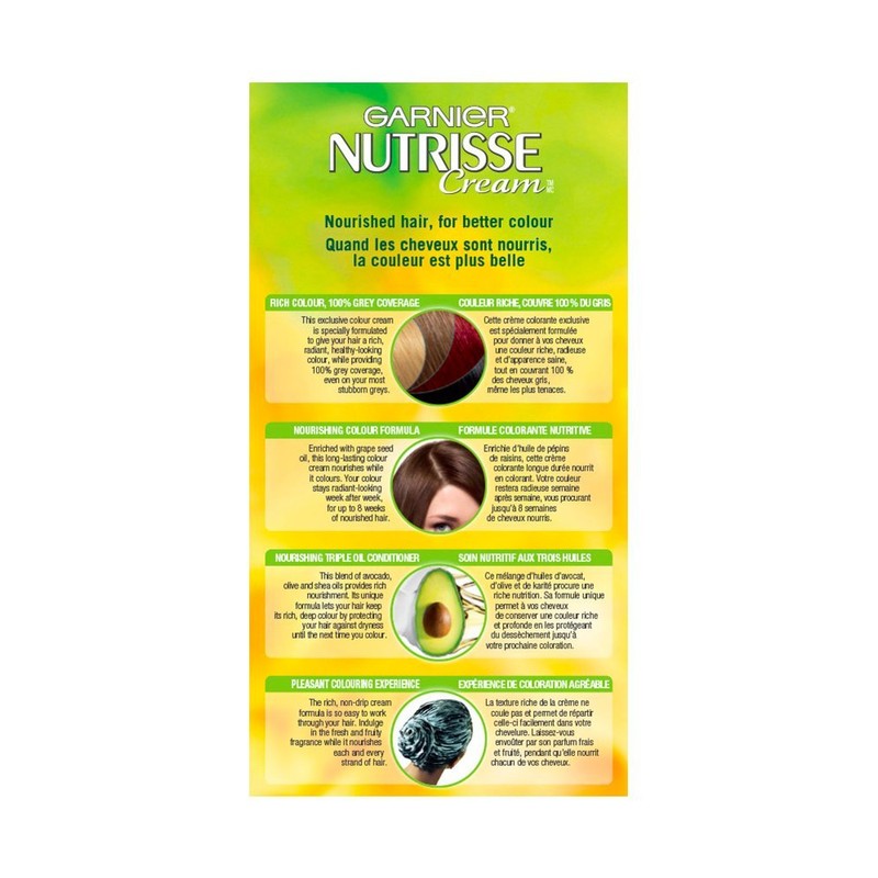 Garnier Nutrisse Cream, Permanent Hair Colour, 51 Medium Ash Brown,