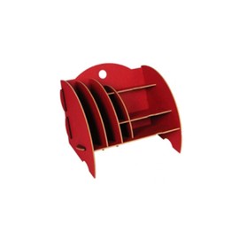 Werkhaus- Ablage "Mini- Organizer" dunkelrot, für Ihren Schreibtisch!