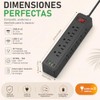 WAGADA 14 en 1 Multicontacto Regleta, 2M Extensión Eléctrica con