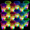 mishunyus 24 Pack Glow Birthday Squad Cups 16oz - Reusable