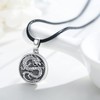 CUOKA MIRACLE Men's Picture Chain 925 Sterling Silver Round Locket