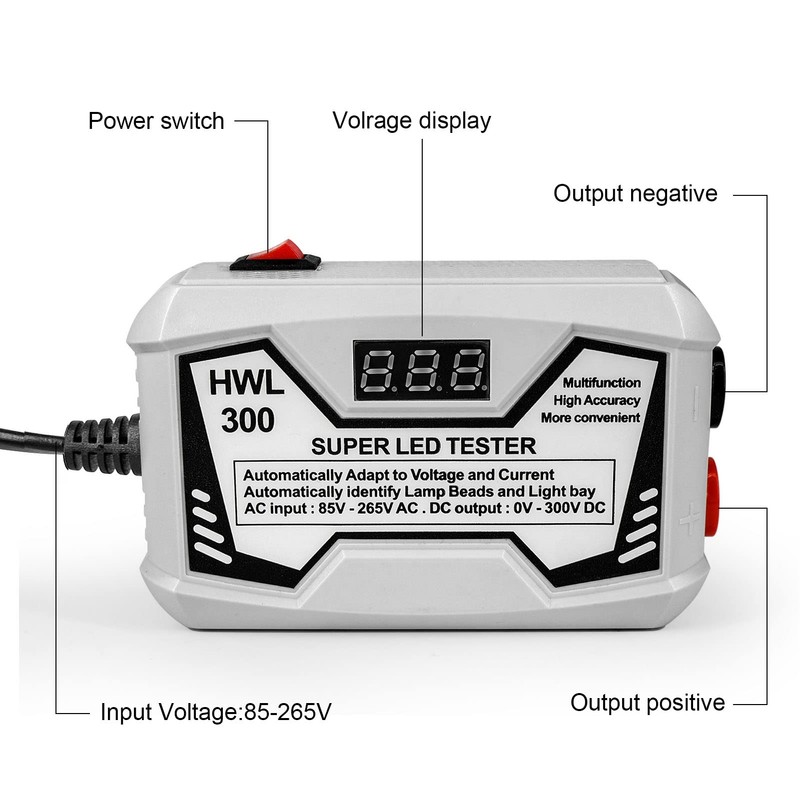 Super LED Tester, Auto Sensing 85-265 V Hot Cold Isolation
