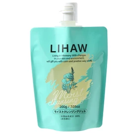 LIHAW Moist Cleansing Gel Pouch, W Face Washing Not Required, CICA Formulated Oil Gel, Matsueku OK 7.1 oz (200 g) (1)
