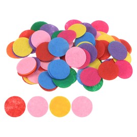 QUARKZMAN Pack of 600 Round Felt Circles, 25 mm 1 Inch Pre-Cut Felt Craft Pads, Non-Woven Mini Felt Fabric Circles for DIY Sewing, Craft Projects, Crafts, Mixed Colours