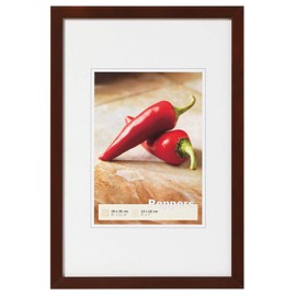 Walther Peppers BP430N Wooden Picture Frame, Walnut, 24 x 30 cm
