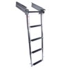 4-Step Ladder Stainless Steel Under Platform Sliding Ladder Boat Boarding
