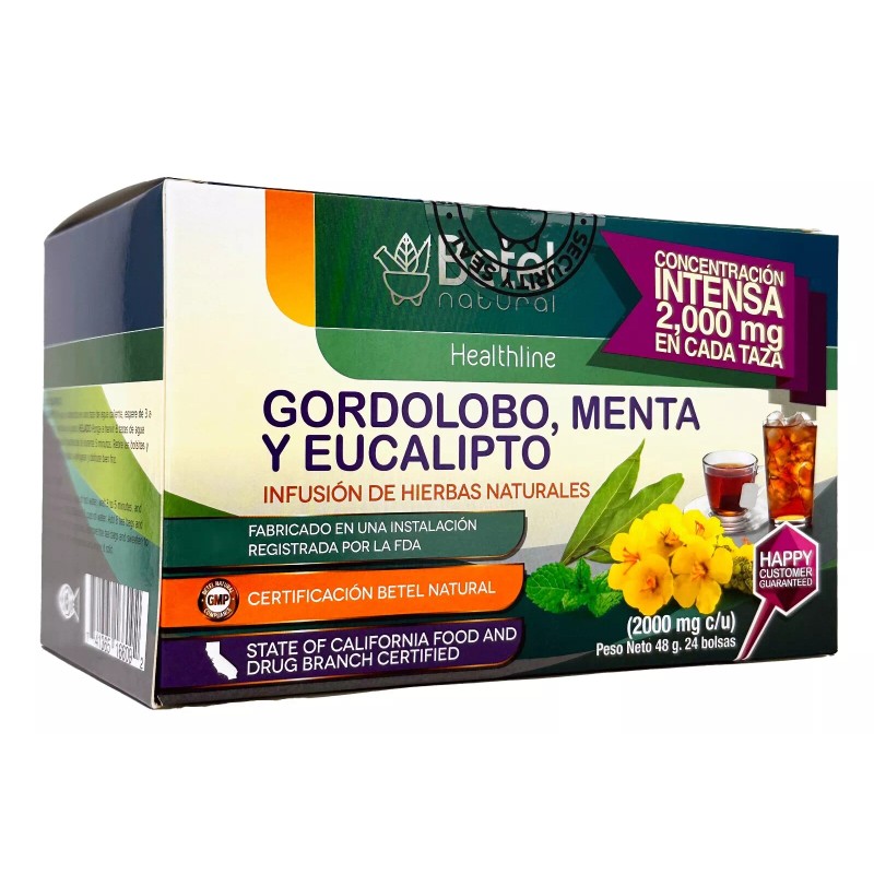 Betel Natural Premium Gordolobo, Menta y Eucalipto Te by Betel